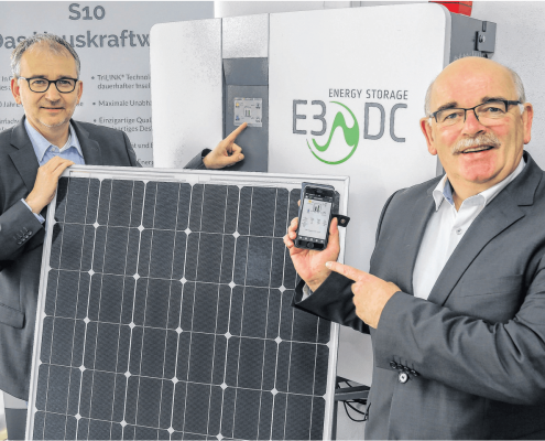 Solarpanel und Speicher von E3DC